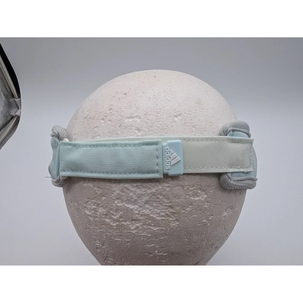 Adidas Aeroready Women Light Blue Grey Athletic Golf Tennis Running Visor Hat